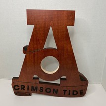 Alabama Crimson Tide Wooden Wall Clock Logo Frame Picture Display NCAA P... - £14.85 GBP