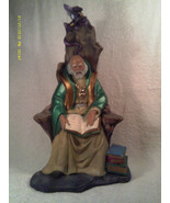 (M8) [ONE OF A KIND] 13&quot; BEAUTIFUL HAND PAINTED FIGURINE 24K GOLD - £47.02 GBP
