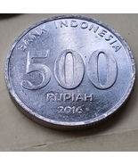 INDONESIA 2016 500 RUPIAH Coin - k73 - Authentic Btr CIRC - $4.81 CAD
