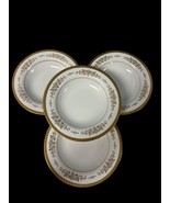 MIKASA - COLONY GOLD (SCROLL &amp; DOT) - FINE PORCELAIN SOUP BOWLS - SET OF 4 - $34.64
