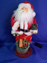 Vintage Working Dancing Musical Santa Plays Jingle Bells 15&quot; World Bazaar&#39;s - £40.45 GBP
