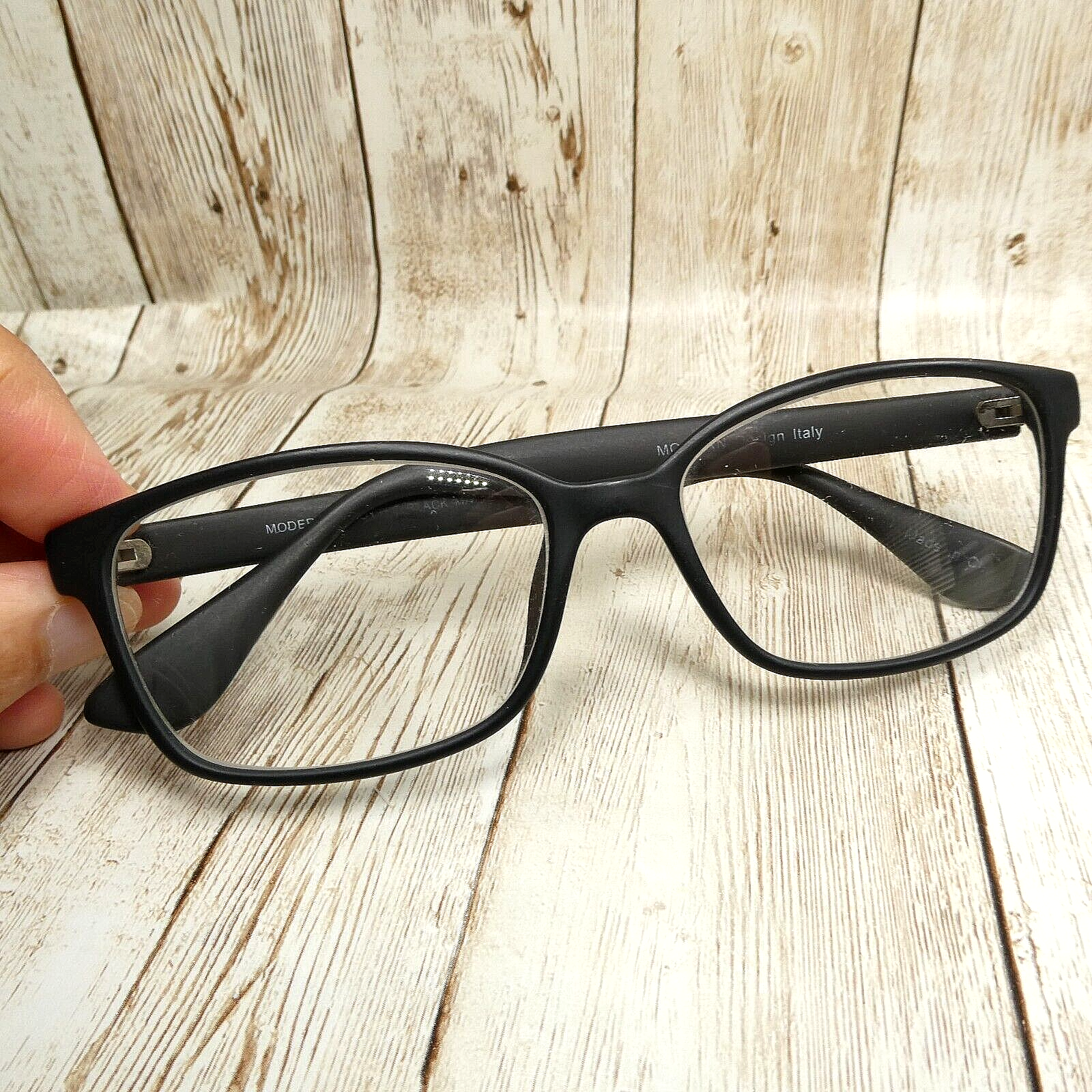 Modern Optical Matte Black Square Eyeglasses FRAMES - Throttle 55-17-145 - $24.72