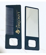 Vtg Lancôme Makeup Mirror &amp; Hair Comb Set Travel Wide Tooth 90s Rare HTF - $30.07 CAD