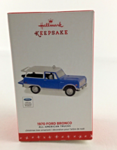 Hallmark Keepsake Ornament 1970 Ford Bronco All American Trucks #22 New 2016 - £61.98 GBP