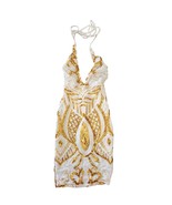 Celebrities Look Small White Gold Embellish sleeveless knee length dress - $20.00