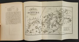 1878 Antique Roxbury Ma History W Foldout Map Indian Slave Owners Genealogy Etc - £175.14 GBP