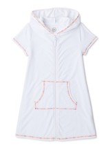 Wonder Nation Girls Hooded Terry Cloth Cover-Up White Size XS/XCH(4-5) - $15.83