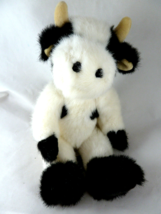 Boyds Bears Black &amp; White Cow Bessie Moostein 12&quot; jointed - $13.85