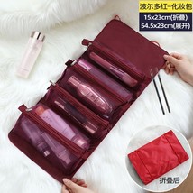 Women Cosmetic Bag Travel Organizer Foldable Hanging Nylon Wash Bag Portable Mak - £48.72 GBP