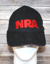 NRA STAND &amp; FIGHT BASEBALL HAT CAP EMBROIDERED BLACK-RED LOGO FRONT-SNAP... - £11.11 GBP