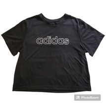 Adidas Women Medium Primegreen Aeroready Front Spellout Logo Crop T-Shir... - £8.11 GBP