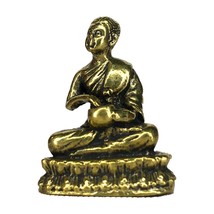 Bowl Buddha Upagupta Monk Thai Amulet Vintage Gold Buddha Statue Magic - £11.72 GBP