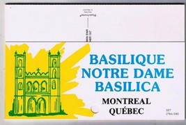 Quebec Postcard Booklet Montreal Basilique Notre Dame Basilica - £2.83 GBP