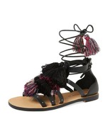 Rebecca Minkoff Women&#39;s Elisha Tassel Lace Up Sandals 6M - £25.12 GBP