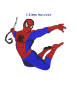 Spiderman 1 Spider man digitized filled embroidery design Digital Download - $6.11 CAD