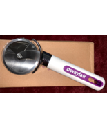 Wheel Pizza Cutter Slicer White Purple Handle Sturdy Stainless Steel - €8,45 EUR