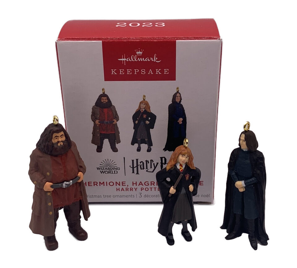 Hallmark Keepsake Harry Potter Hermione, Hagrid and Snape Metal, Mini Set of 3 - $29.69