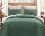 Ultrasonic Full Queen Quilt Bedding Set With Pillow Shams, Lightweight Q... - $55.99
