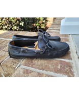 Cole Haan C13728 Black Pebbled Leather Driving Loafer MOC Shoe 8M US Men&#39;s - $37.95