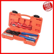 Professional PEX Clamp Tool Kit with Tubing Cutter for Quick Plumbing Pr... - $57.22