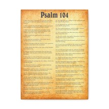  Psalm 104 Chapter Gold Bible Canvas Christian Wall Art Ready to - $75.99+