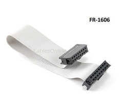 6 Inch 16-Pin 2X8-Pin 2.54-Pitch Female 16-Wire Idc Flat Ribbon Cable, F... - $13.99