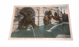 Court Of Neptune, Library Of Congress, Washington D. C. 1920’s-1930’s Po... - $3.87