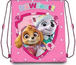 Paw Patrol Girls Drawstring Bag Gym Bag 40 x 30 cm, Pink - £12.81 GBP
