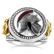 Preatorian Guard sterling silver Mens ring - $88.11