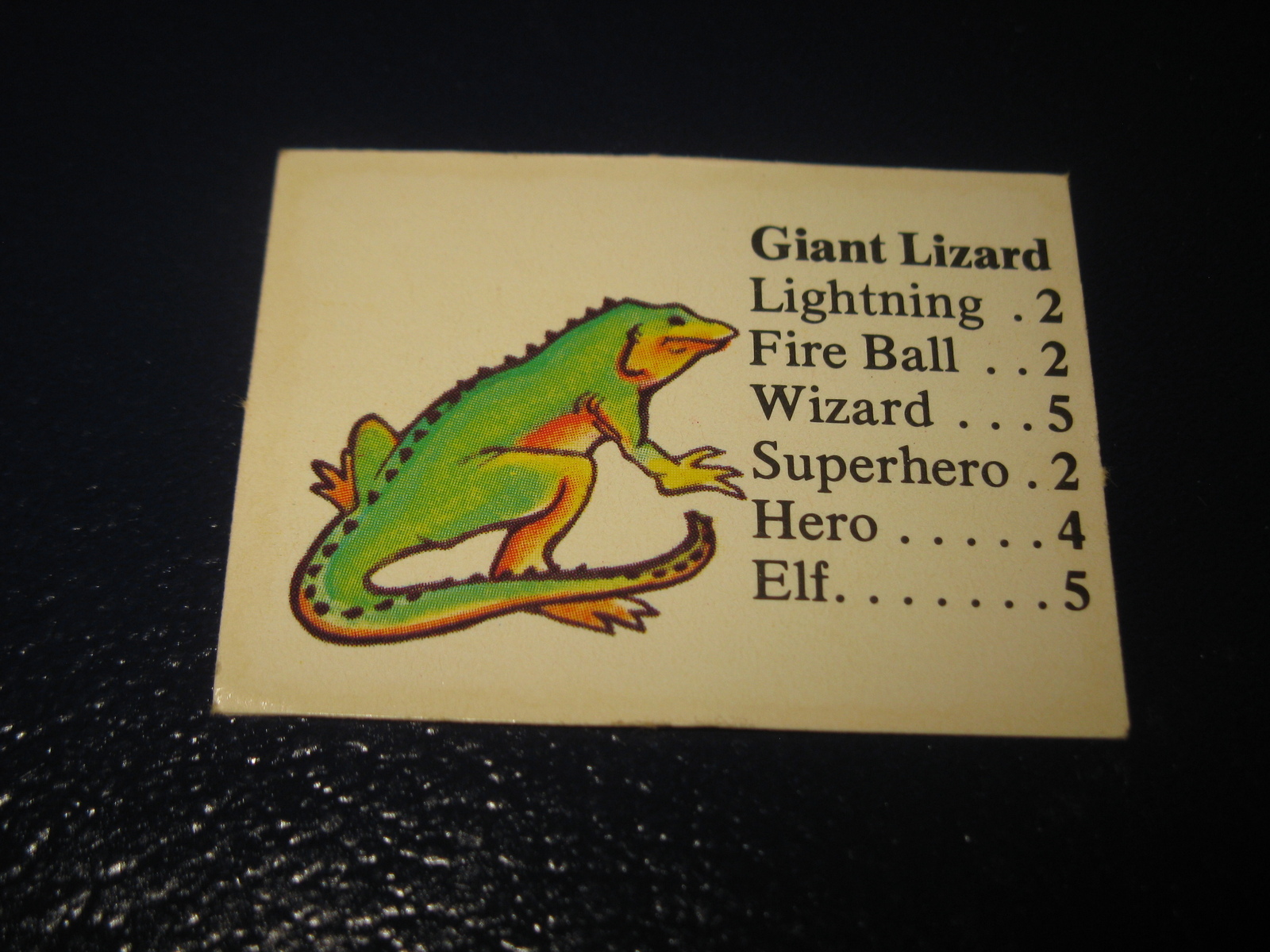 Primary image for 1980 TSR D&D: Dungeon Board Game Piece: Monster 1st Level - Giant Lizard