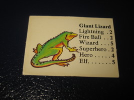 1980 TSR D&amp;D: Dungeon Board Game Piece: Monster 1st Level - Giant Lizard - $1.00