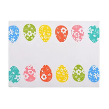Nwt Set Of 4 H Is For Happy Easter Egg Placemats Cotton 14&quot; X 19&#39; - £22.27 GBP