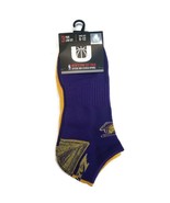 NBA Los Angeles Lakers Mens 3 Pair Of Low Cut Socks Purple Gray Shoe Siz... - £8.64 GBP