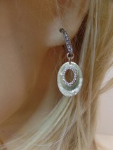 LFK LORI FRANTZ KOENIG 9.25 Sterling Silver (Stamped)  Ear Rings New Wit... - $34.65