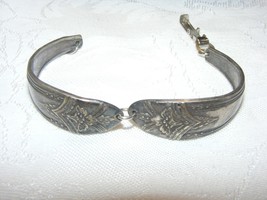 Vintage Handmade Silver Plate Oneida Bracelet Floral Design - $551.17 MXN