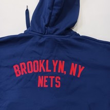 Brooklyn Nets DB2199-492 Nike Dri-Fit Women's XL Crop Hoodie Blue Sweatshirt  image 9