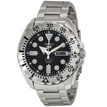 Seiko Men&#39;s SRP599J1 Analog Watch Automatic Stainless Steel Black Dial 44mm - $306.79