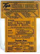 TIP&#39;S Plywood Menu and Match Cover Valencia California - £79.05 GBP