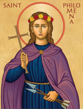Catholic icon of Saint Philomena - $200.00+