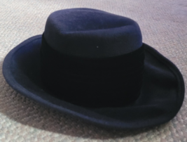Women&#39;s Dress Hat Eric Javits Hats Black 8 Inch Head Hole Church Meeting... - $875.51 MXN