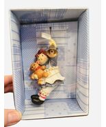New Kurt Adler Raggedy Ann &amp; Andy Christmas Ornament Ann Teddy Bear - $15.19