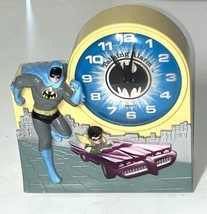 Batman &amp; Robin Talking Alarm Clock Vtg 1974 Not Working For Parts - £33.26 GBP