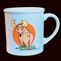 1982 A.C.E. ALASKA Moose Mug Poop Coffee Cup Someone Made Mark in Field Funny - £19.65 GBP