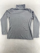 Live Green Madison Organics Size Medium Gray Turtleneck Shirt EUC - $9.99