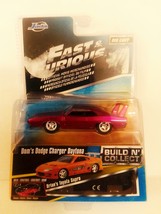 Jada Fast & Furious 1:55 Scale Die Cast Dom's Dodge Charger Daytona Mint On Card - $14.99