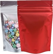 Food Grade Red Back Glossy Stand-Up Pouches Holds 32 Oz / 1 kg - £77.84 GBP+