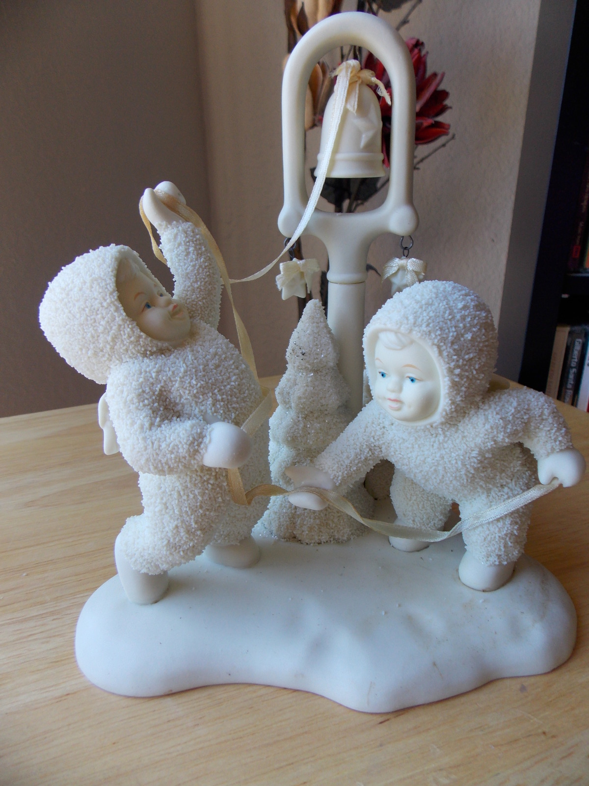 Dept. 56 1995 Snowbabies Retired “Ring The Bells…It’s Christmas” Figurine  - $50.00