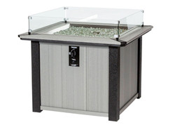 35&quot; KENSINGTON FIRE PIT TABLE - 4 Season Outdoor Poly Lumber Square Fire... - $2,429.97+