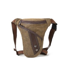 Men Thigh Fanny Pack Drop Bag Motorcycle Riding Shoulder Multi-functional Pouch  - £29.15 GBP