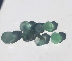70+ Carats Polished Fluorite Freeforms, Teal And Green, 9mm X 12mm - £32.73 GBP